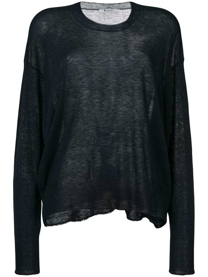 T By Alexander Wang Knitted Top - Blue