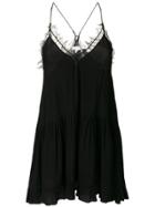 Iro Lace Trim Slip Dress - Black