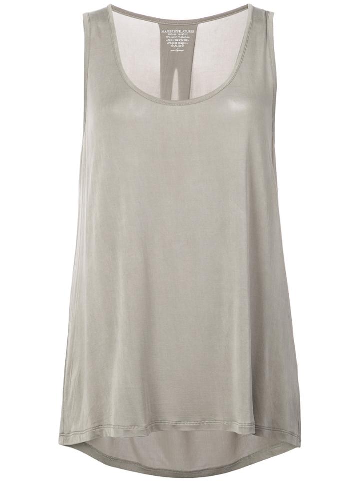 Majestic Filatures Scoop-neck Swing Tank Top - Grey