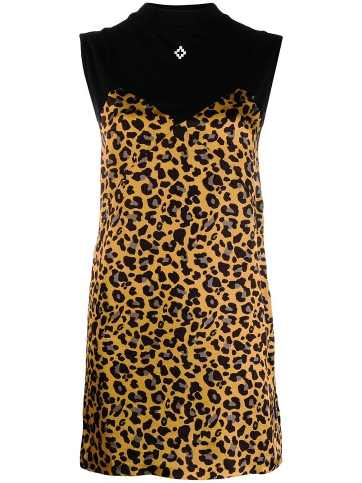 Marcelo Burlon County Of Milan Leopard Print Dress - Black