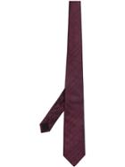 Burberry Classic Cut Check Silk Jacquard Tie - Red