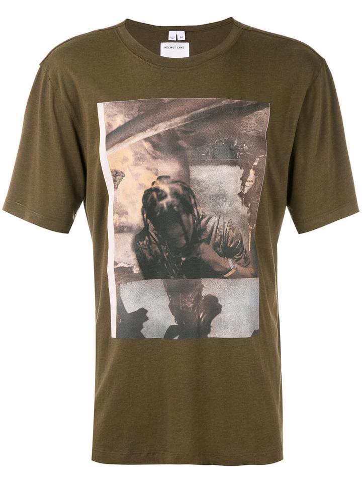 Helmut Lang - Printed T-shirt - Men - Cotton/modal - L, Green, Cotton/modal