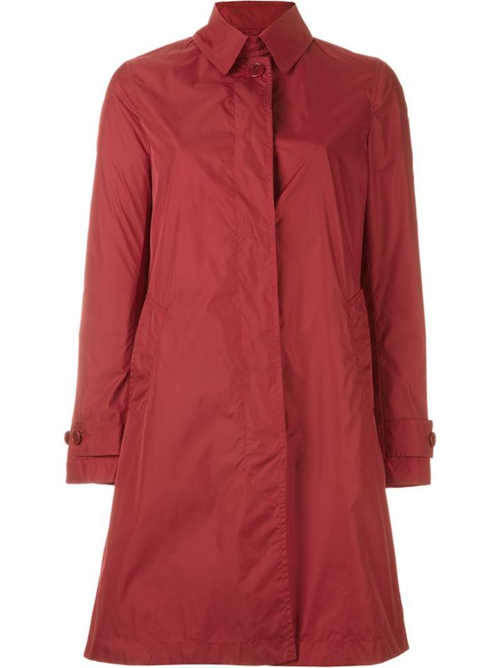 Aspesi Appuntamento Raincoat, Women's, Size: L, Red, Polyamide