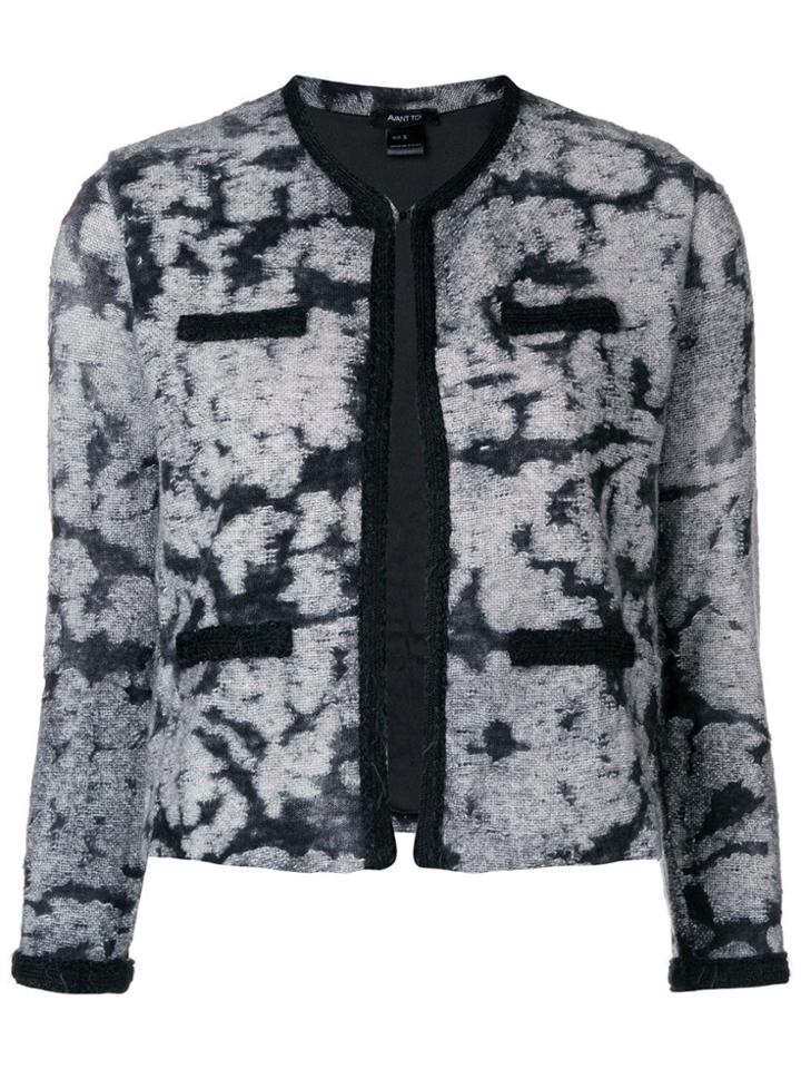 Avant Toi Cropped Jacket - Grey