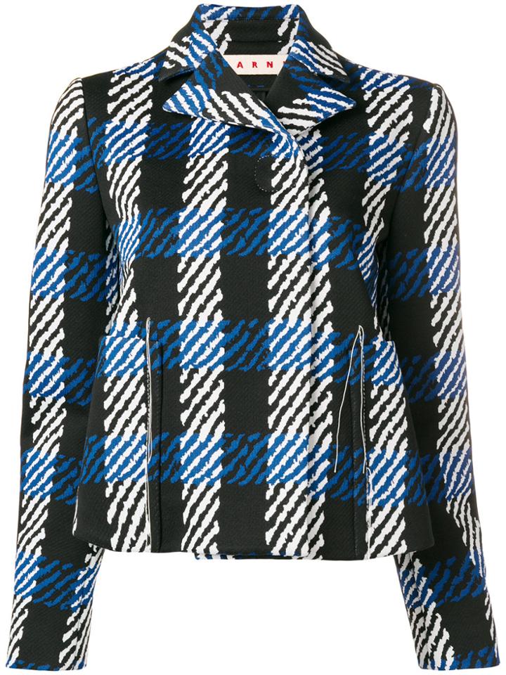 Marni Checked Jacket - Black