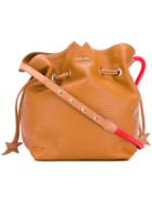Diesel - Bucket Bag - Women - Cotton/buffalo Leather/metal - One Size, Women's, Brown, Cotton/buffalo Leather/metal