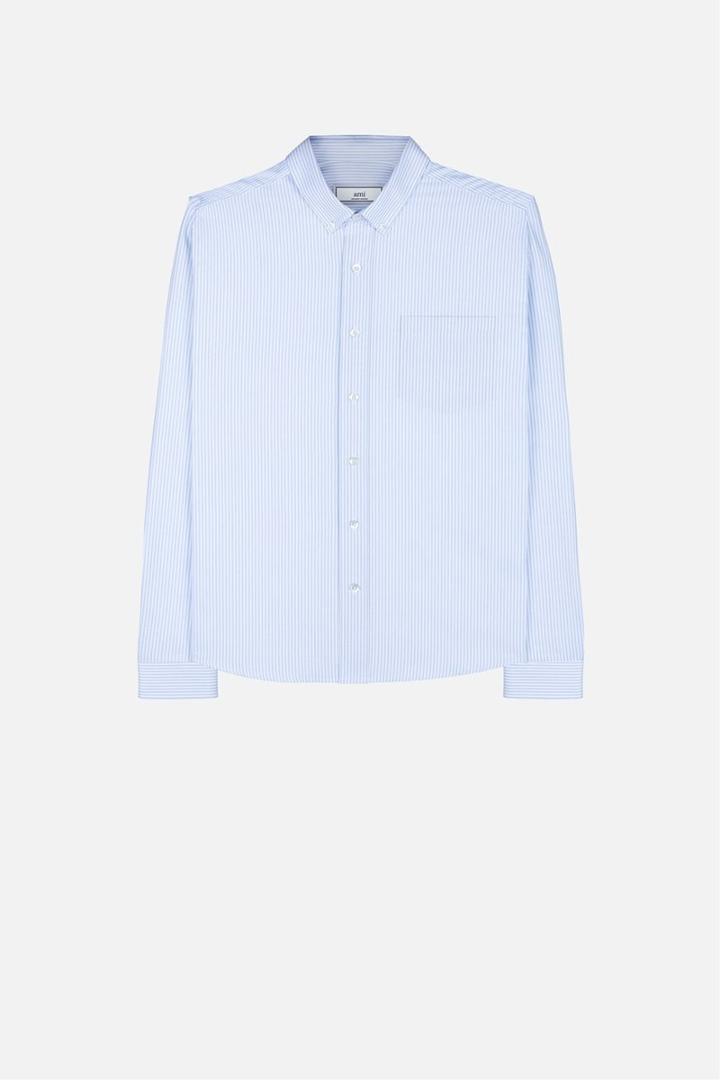 Ami Alexandre Mattiussi Fine Stripe Print Shirt