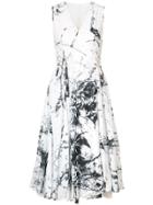 Forme D'expression Pleated Wrap Dress - White