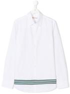 Marni Kids Stripe Trim Shirt - White