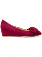 Hogl Wedge Bow Ballerinas - Red