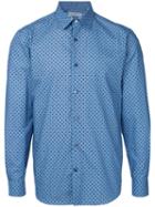 Gieves & Hawkes - Polka Dot Shirt - Men - Cotton - Xl, Blue, Cotton