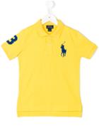 Ralph Lauren Kids Logo Embroidered Polo Shirt, Boy's, Size: 6 Yrs, Yellow/orange