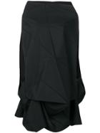 Issey Miyake Deconstructed Geometric Short Dress - Black
