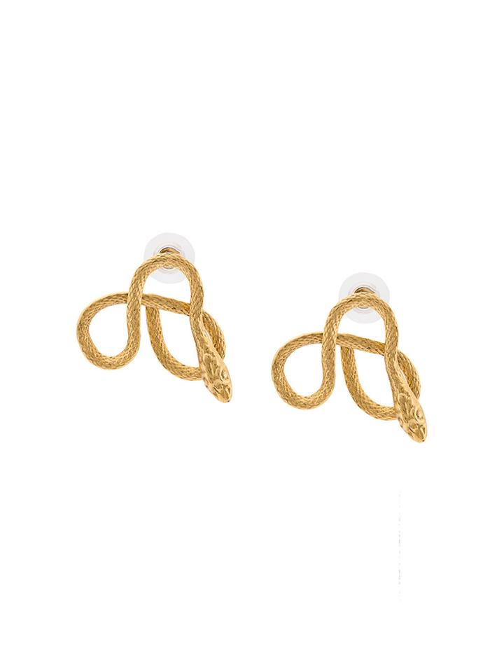 Jennifer Behr Curved Shape Earrings - Metallic
