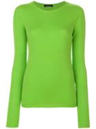 Roberto Collina Crew Neck Knitted Jumper - Green