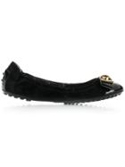 Tod's Double T Ballerina Shoes - Black