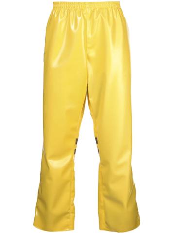 Arthur Avellano Latex Track Pants - Yellow