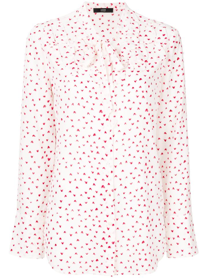 Steffen Schraut Heart Print Shirt - White
