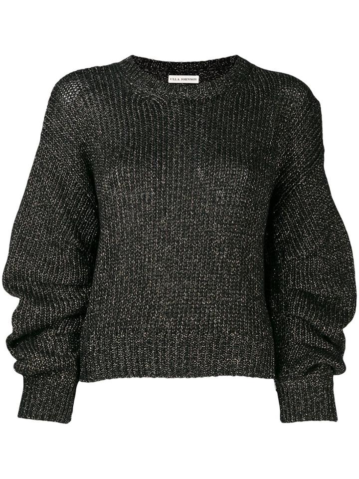 Ulla Johnson Metallic Knitted Jumper - Black