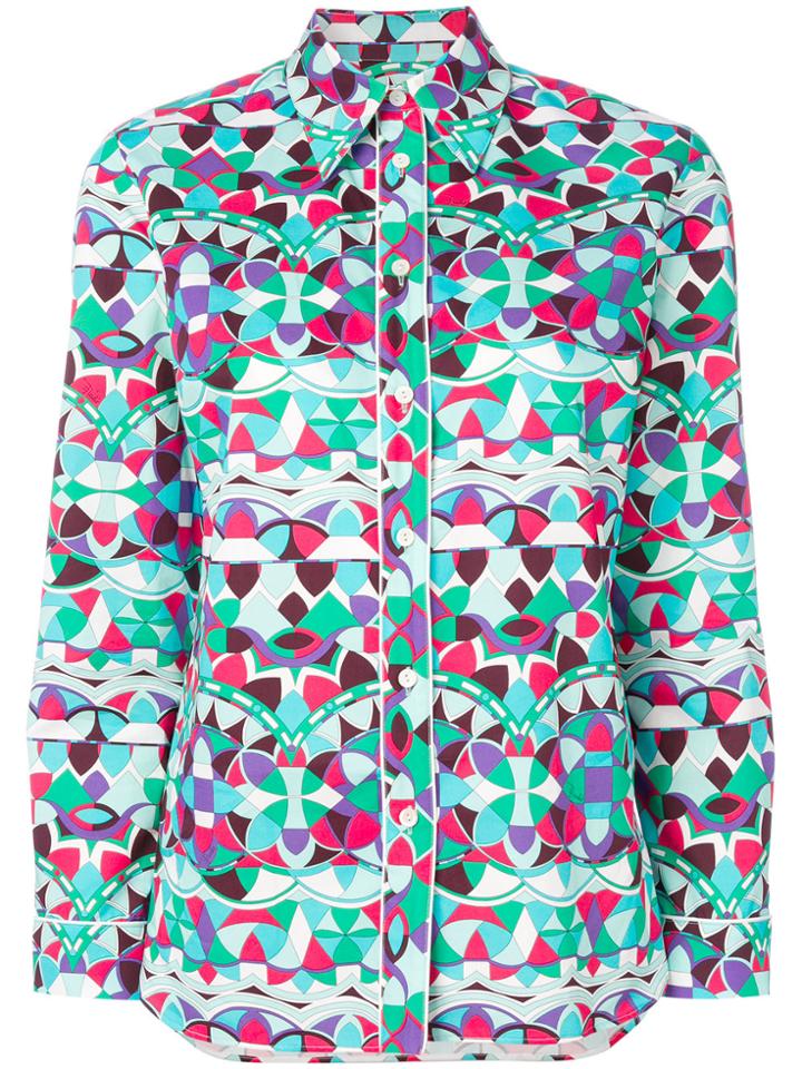 Emilio Pucci Printed Straight-fit Shirt - Multicolour