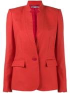 Stella Mccartney Wool Collarless Blazer - Red
