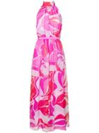 Emilio Pucci Rivera Print Silk Chiffon Dress - Pink