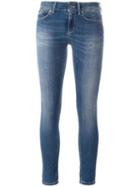 Dondup Cropped Skinny Jeans, Women's, Size: 28, Blue, Cotton/polyester/spandex/elastane/cotton