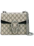 Gucci - Mini Gg Supreme Shoulder Bag - Women - Calf Leather - One Size, Nude/neutrals, Calf Leather