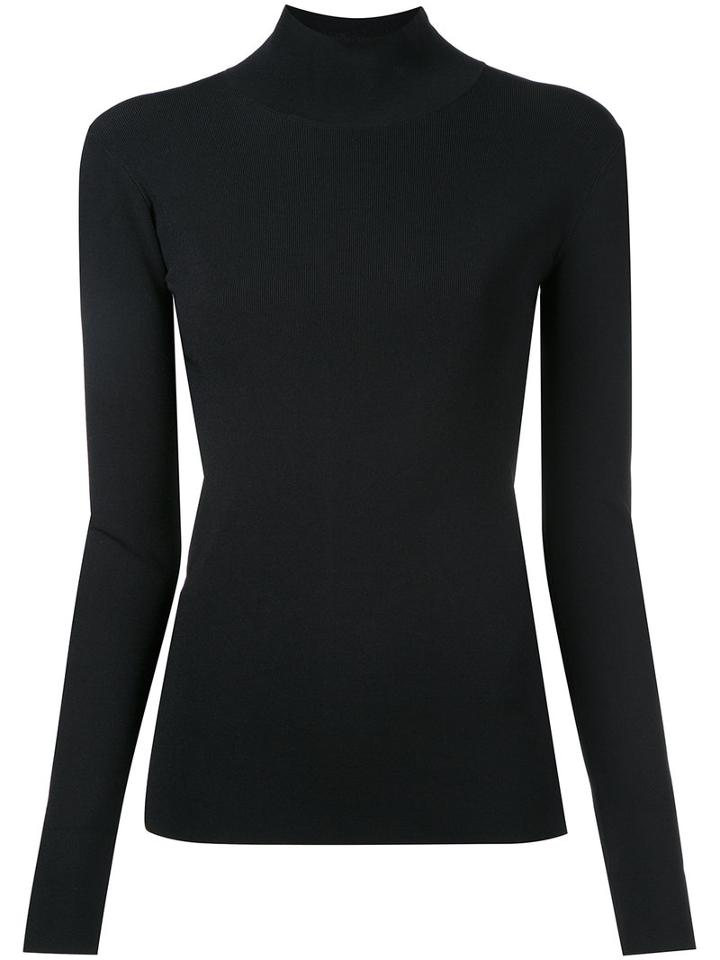 Irene Turtle-neck Jumper, Women's, Size: 36, Black, Polyester/rayon