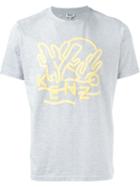 Kenzo Dancing Cactus T-shirt, Men's, Size: L, Grey, Cotton