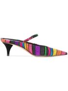 Premiata Kitten Heel Mules - Black