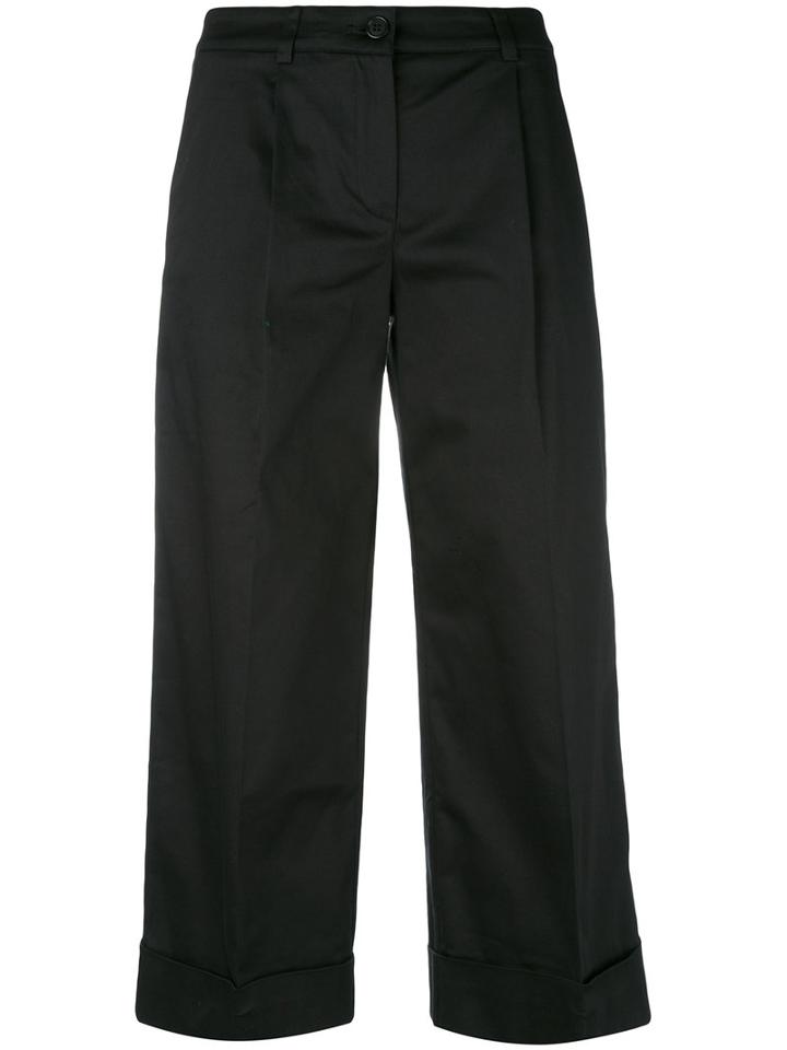 P.a.r.o.s.h. - Colty Trousers - Women - Cotton/spandex/elastane - M, Black, Cotton/spandex/elastane