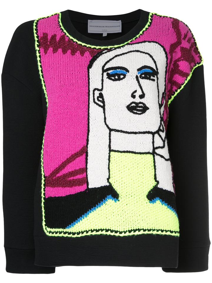 Michaela Buerger Face Detail Sweatshirt - Black