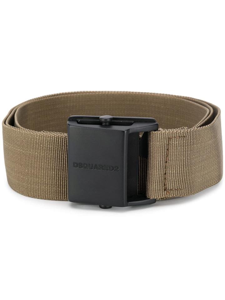 Dsquared2 Bionic Sport Military Buckle Belt - Green