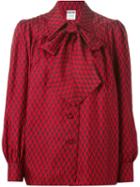 Moschino Vintage Band Collar Blouse
