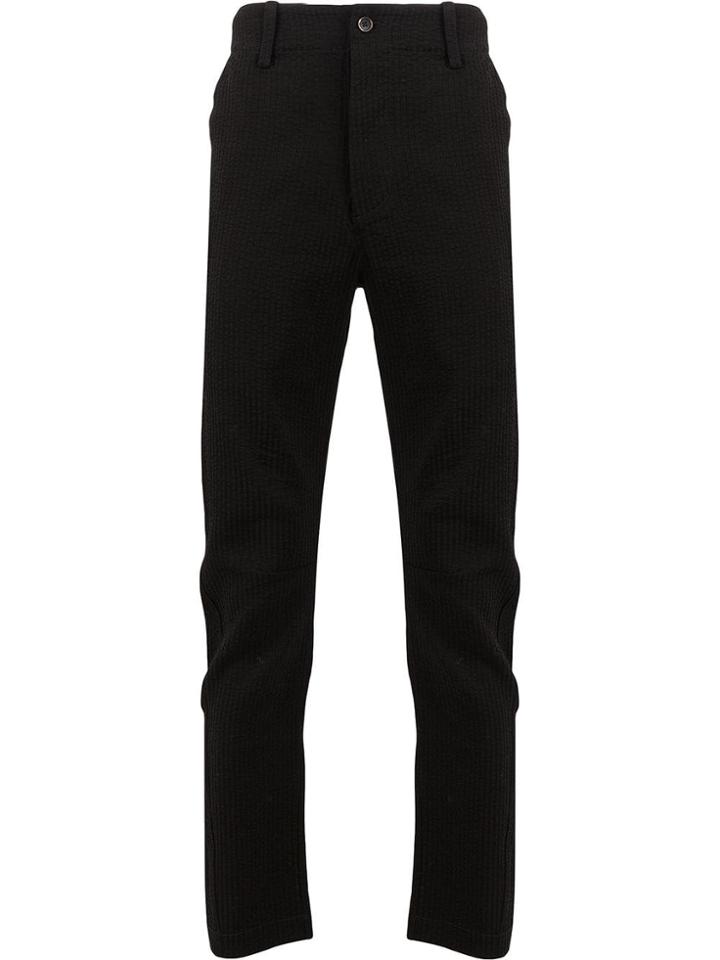 Uma Wang Felix Striped Trousers - Black