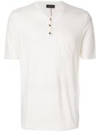 Roberto Collina Button Pocket T-shirt - White