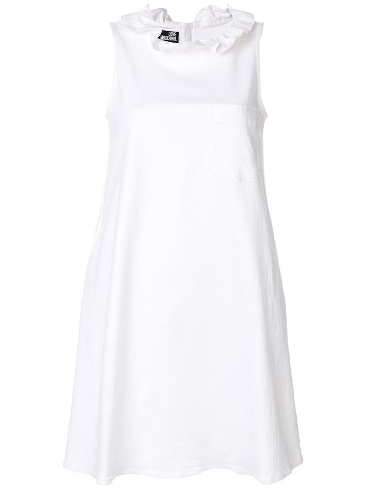 Love Moschino Sleeveless Shift Dress - White