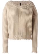 Unravel Distressed Jumper, Women's, Size: Small, Nude/neutrals, Cashmere/virgin Wool
