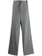 Jil Sander Drawstring Waist Wide-leg Trousers - Grey