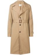 Maison Margiela Ripped Detail Trench Coat - Neutrals
