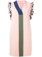 Pardens Printed Shift Dress, Women's, Size: 44, Pink/purple, Viscose/pbt Elite/spandex/elastane