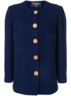 Chanel Vintage 1990 Tweed Jacket - Blue