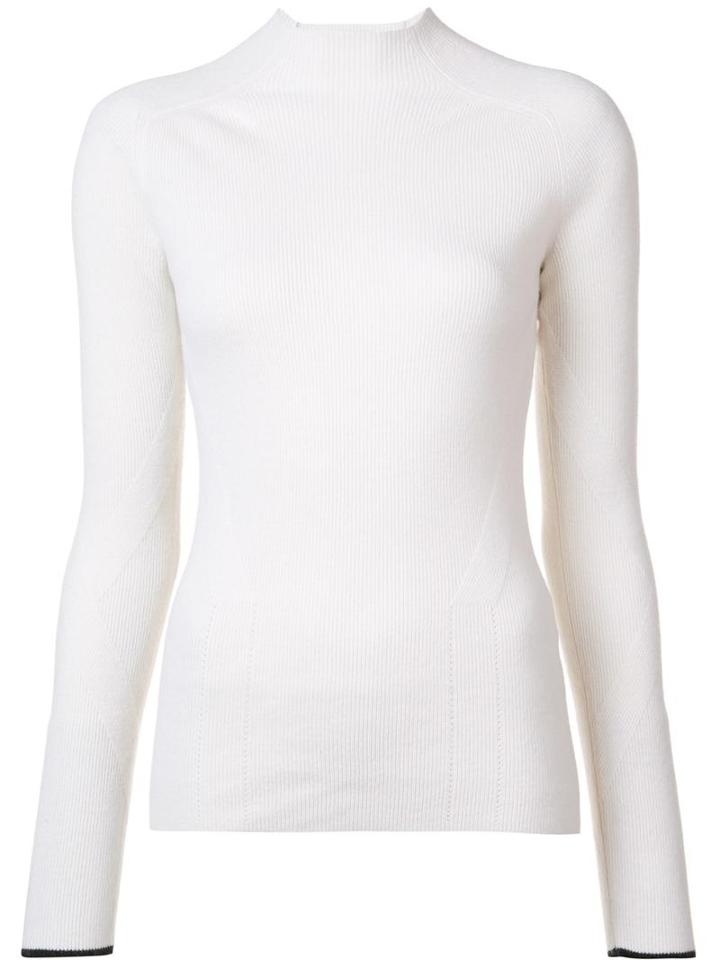 Rag & Bone 'natasha' Ribbed Jumper, Women's, Size: Medium, White, Cashmere