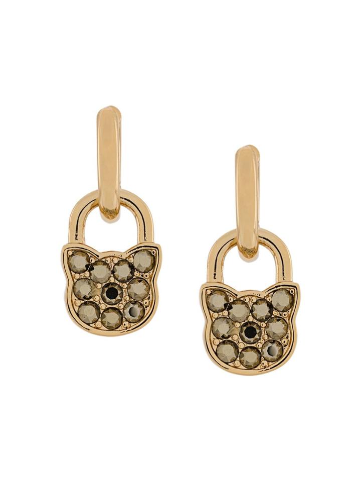 Karl Lagerfeld K/lock Earrings - Gold