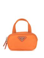 Prada Pre-owned Logo Plaque Mini Handbag - Orange