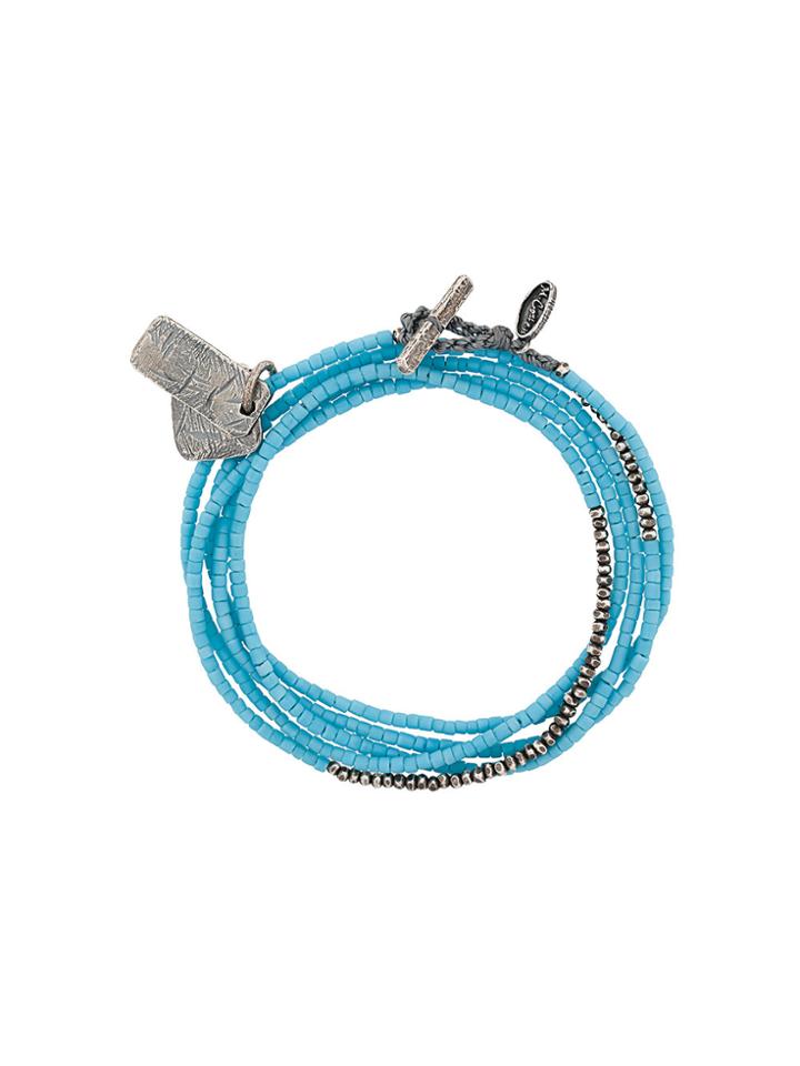 M. Cohen Multi Strand Beaded Bracelet - Blue