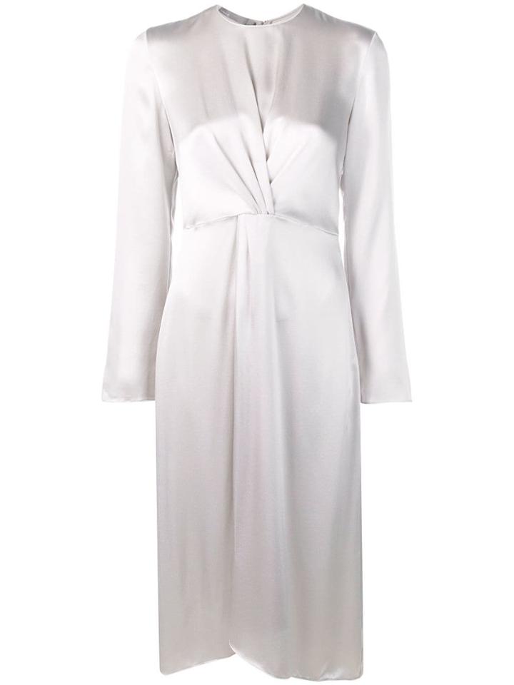 Vince Knot Detail Dress - Grey