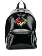 Burberry Logo Graphic Backpack - Black