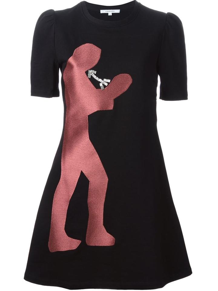 Carven Embellished Flared Dress